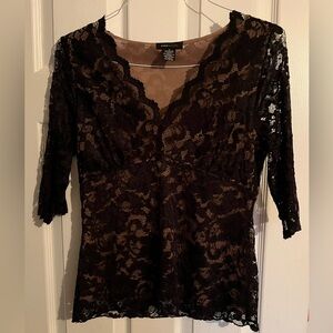 BCBGMaxAzria Black and Tan Garment Label